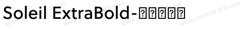 Soleil ExtraBold字体转换